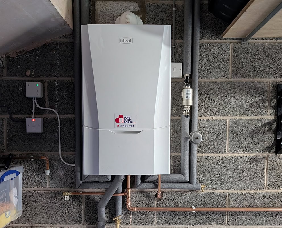 New Ideal boiler installed by a Gas Safe heating engineer in Sheffield