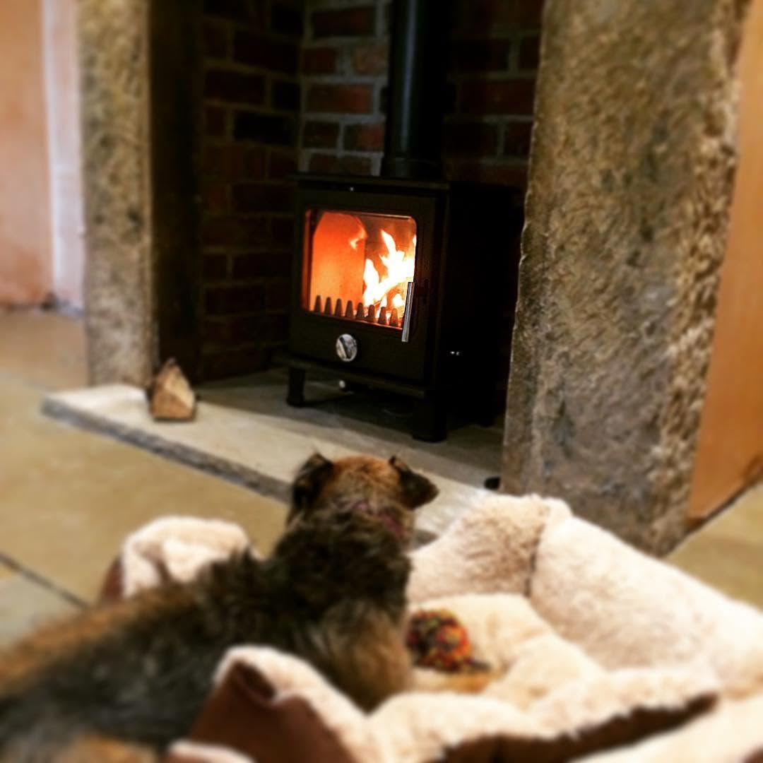 Log burner installed in a Sheffield home